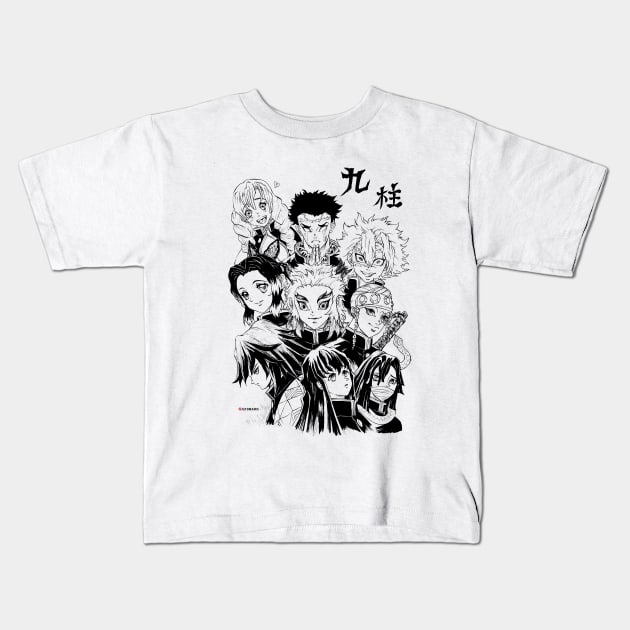 Demon Slayer: Kimetsu No Yaiba Kids T-Shirt by q10mark